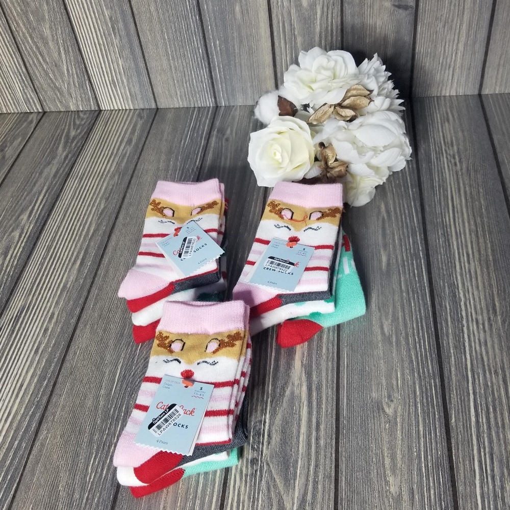 Cat & Jack Socks 12 Pairs 3 Sets of 4 Shine Bright - Picture 1 of 8